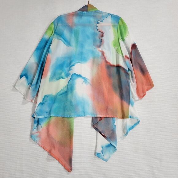 Red Coral Waterfall Top - Picture 4 of 4